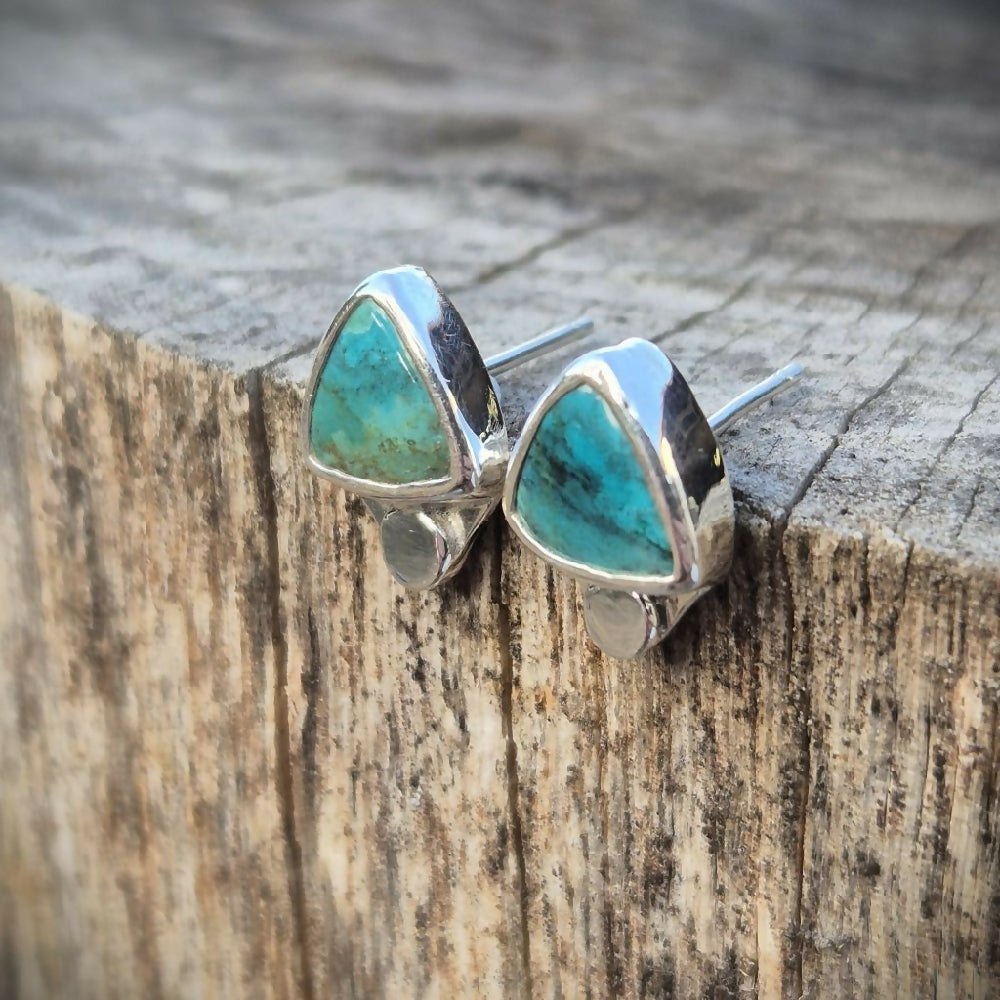 Turquoise Trilliam Studs 4b2