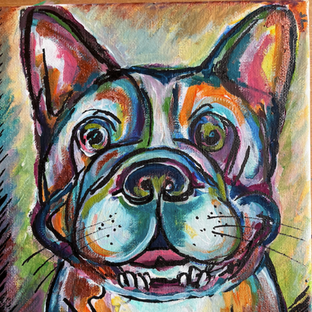 8x8 pet portrait from photograph *example only