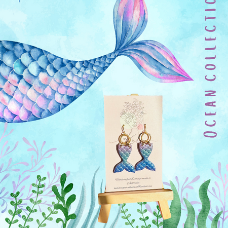 Mermaid Tails Dangle Earrings
