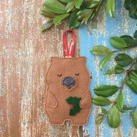 Christmas decorations wombat