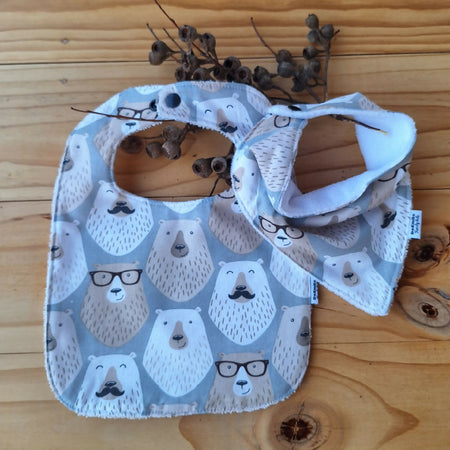 Set of 2 Baby Bibs | Bears