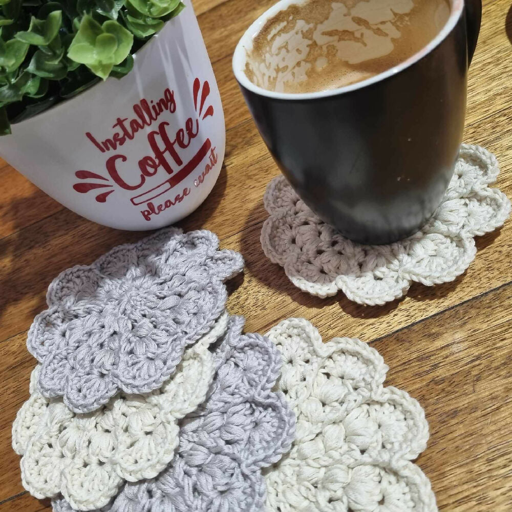 Boho Crochet Coasters | Various colours