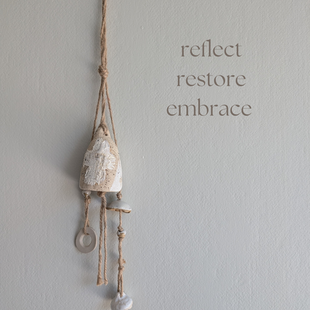 Handmade Ceramic Bell Set | Reflect • Restore • Embrace