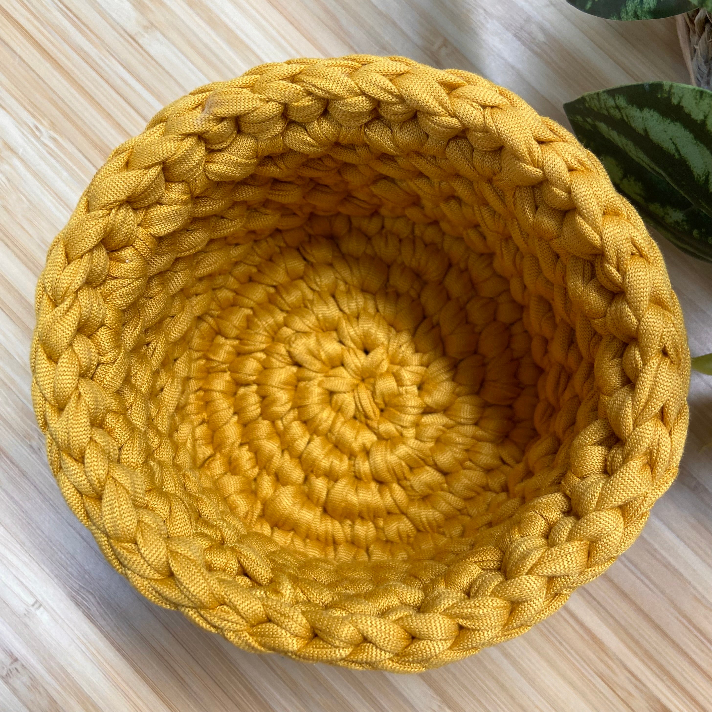 Crochet Basket - Round - Cone Stitch