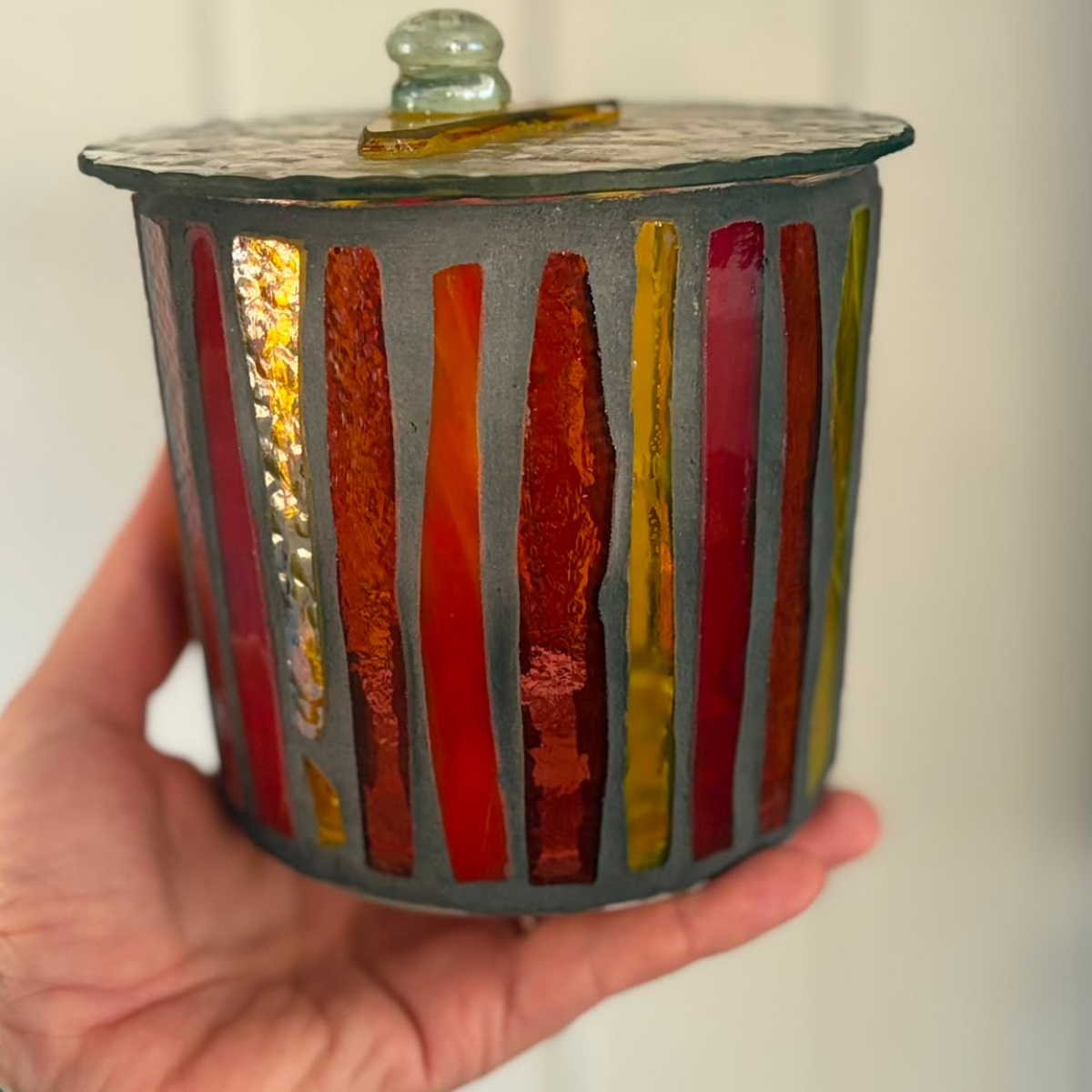 Mini Hand-Cut Glass Illumination Art #1