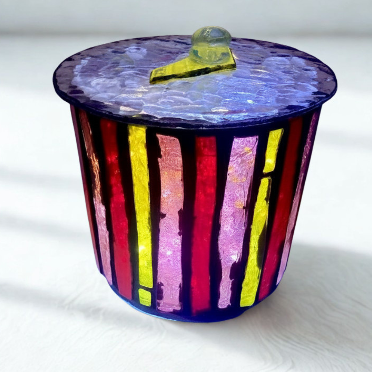 Mini Hand-Cut Glass Illumination Art #1
