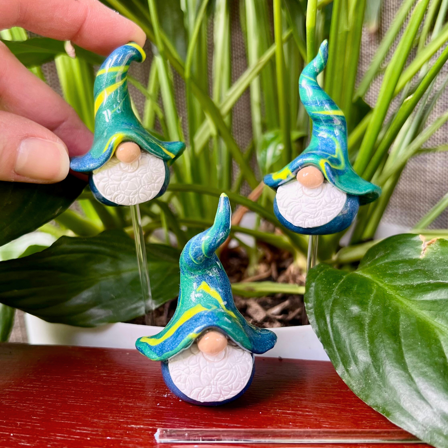 Whimsical gnome trio - Andor, Baldur & Floop