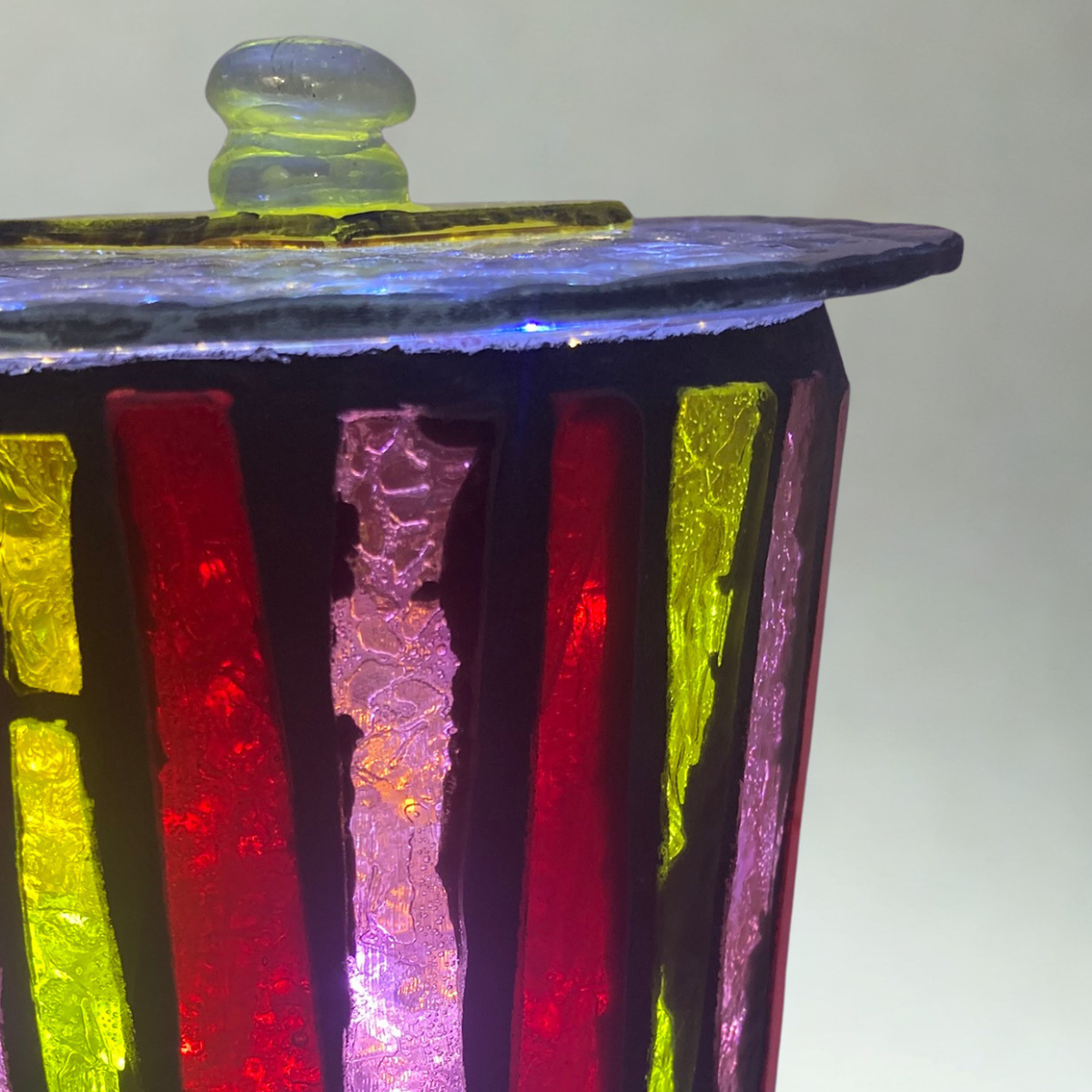 Mini Hand-Cut Glass Illumination Art #1