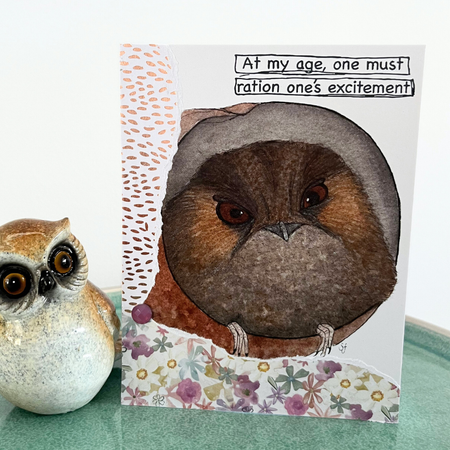 Nightjar greeting card