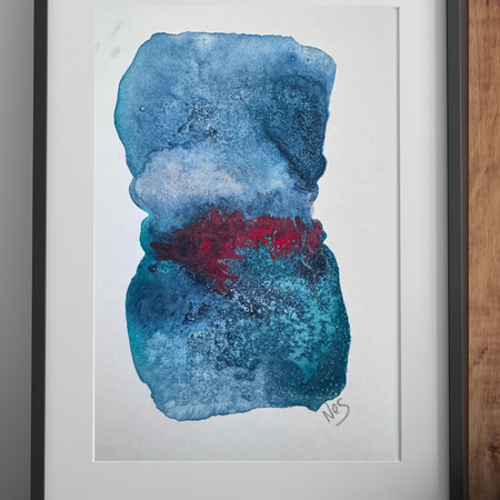 Beneath The Surface Abstract Watercolour Artwork