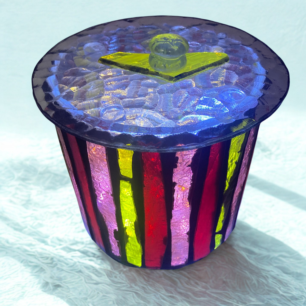 Mini Hand-Cut Glass Illumination Art #1