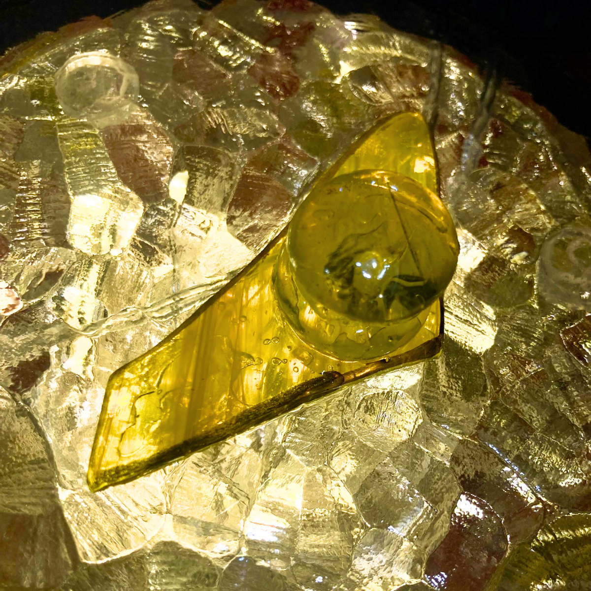 Mini Hand-Cut Glass Illumination Art #1