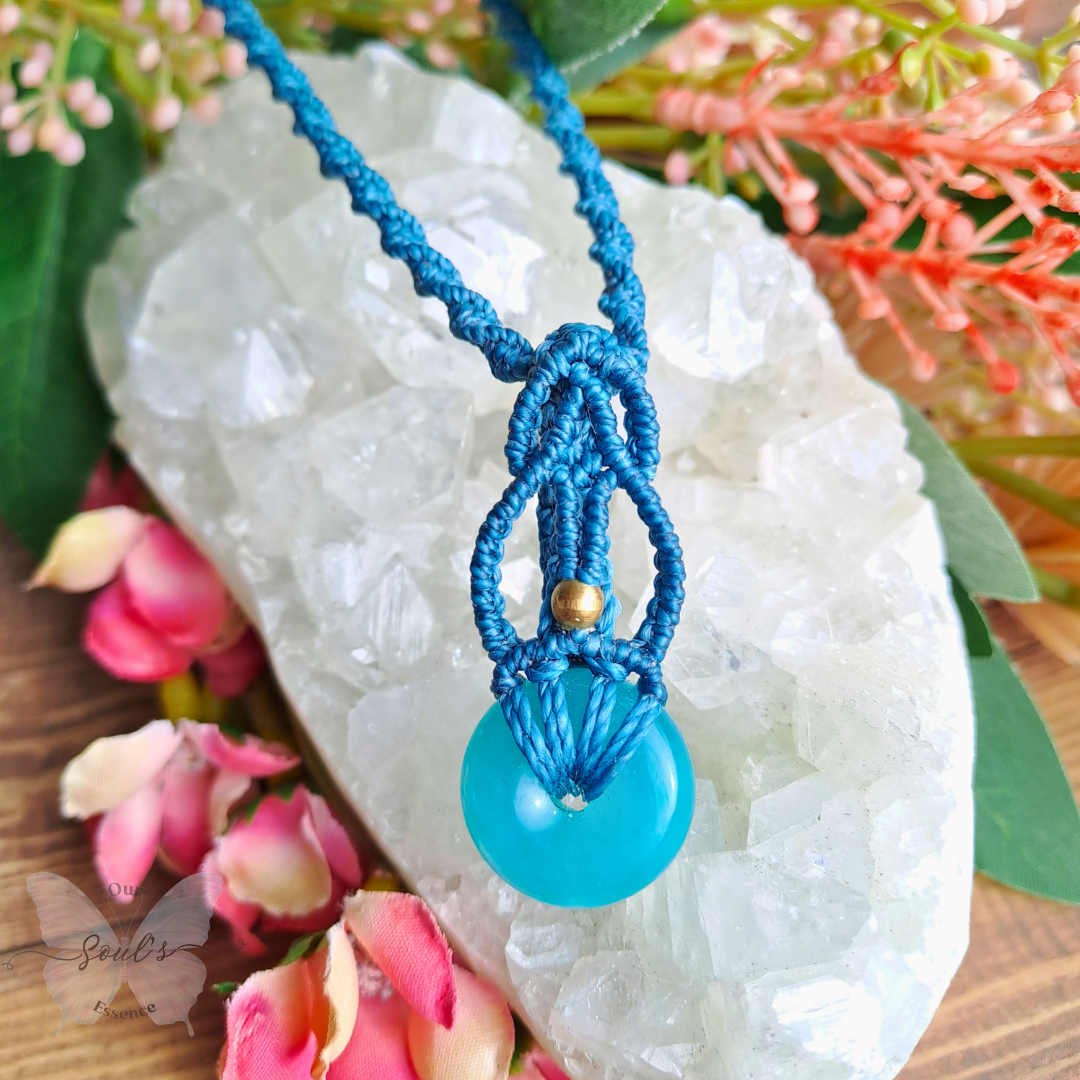 Amazonite Micromacramé Necklace