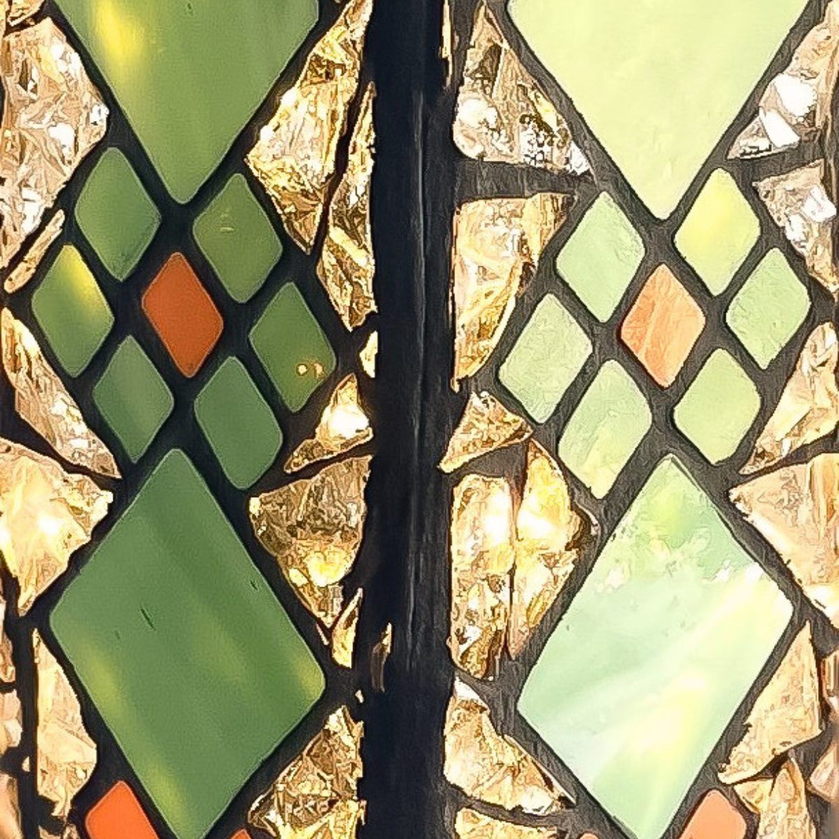 Glass Light Sculpture | Sage