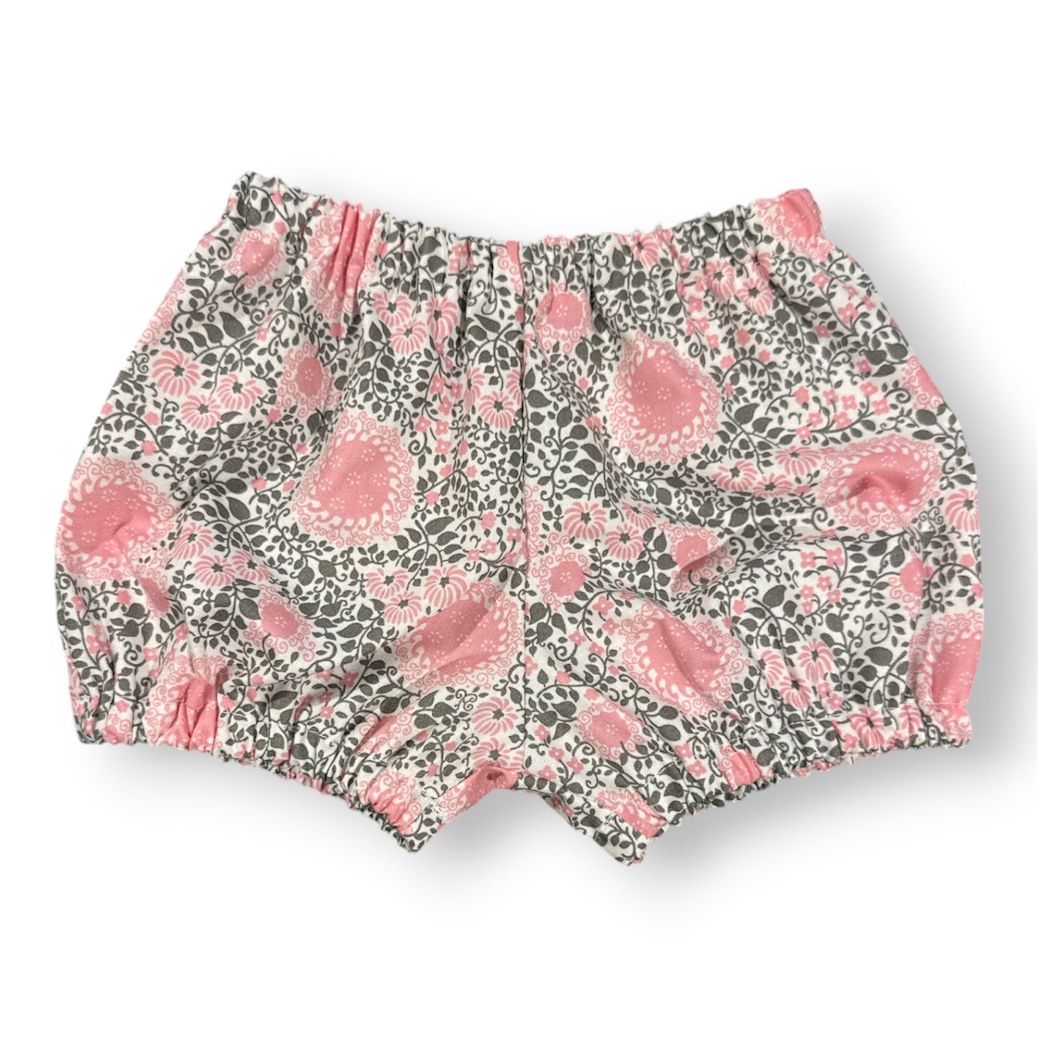SIZE 000 Baby Dress and Bloomers Set | Pink swirl Flower with cotton Lace