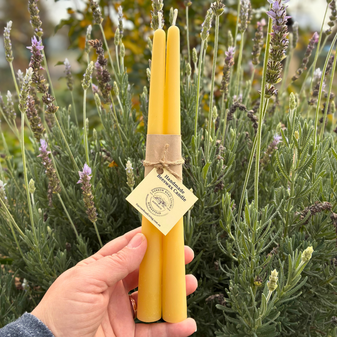 Tall Taper Beeswax Candles