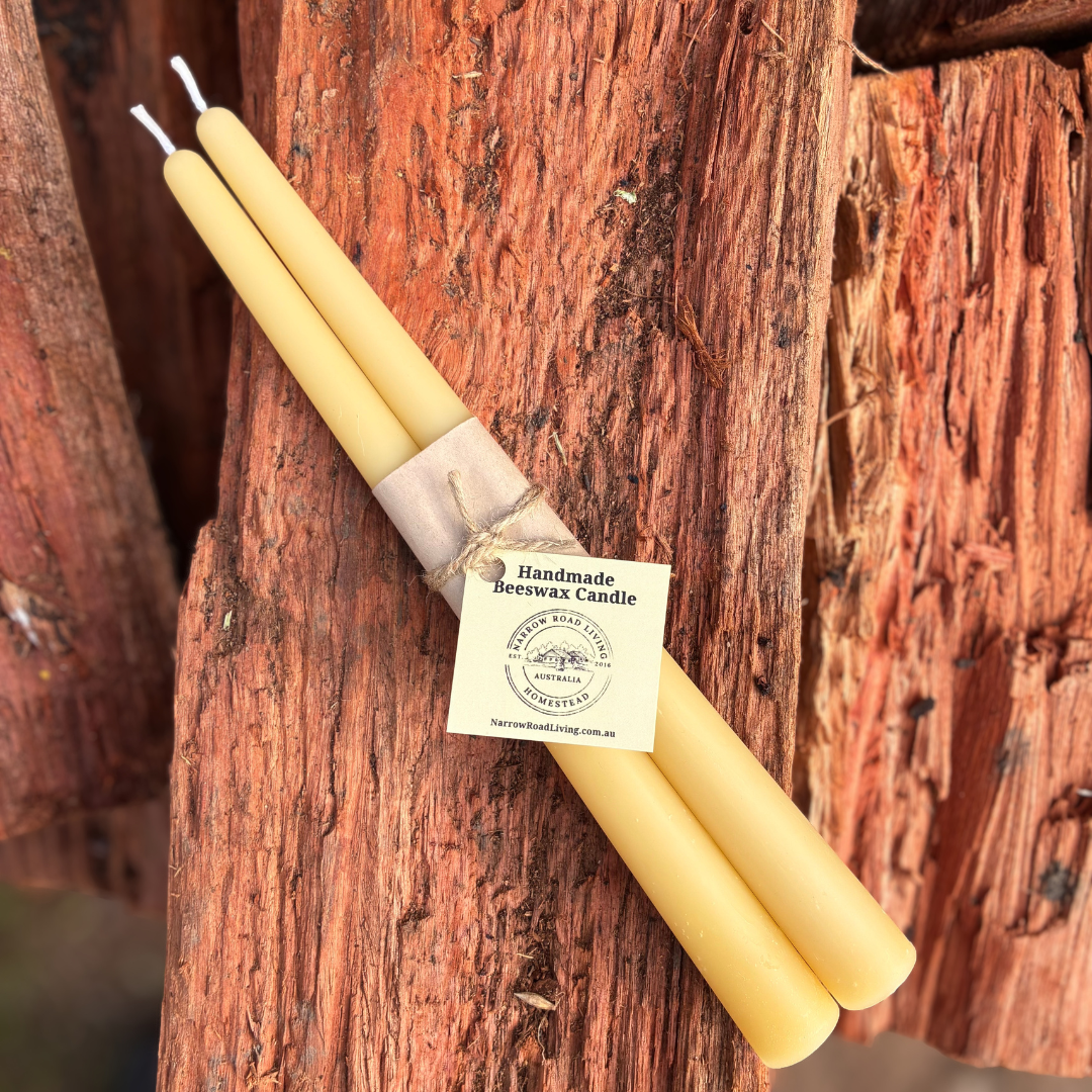 Tall Taper Beeswax Candles