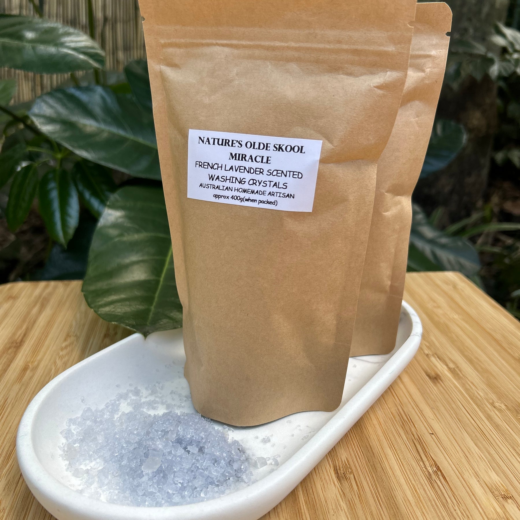 Handmade Washing Crystals | French Lavender Fragrance | Natural Fabric Softener Alternative