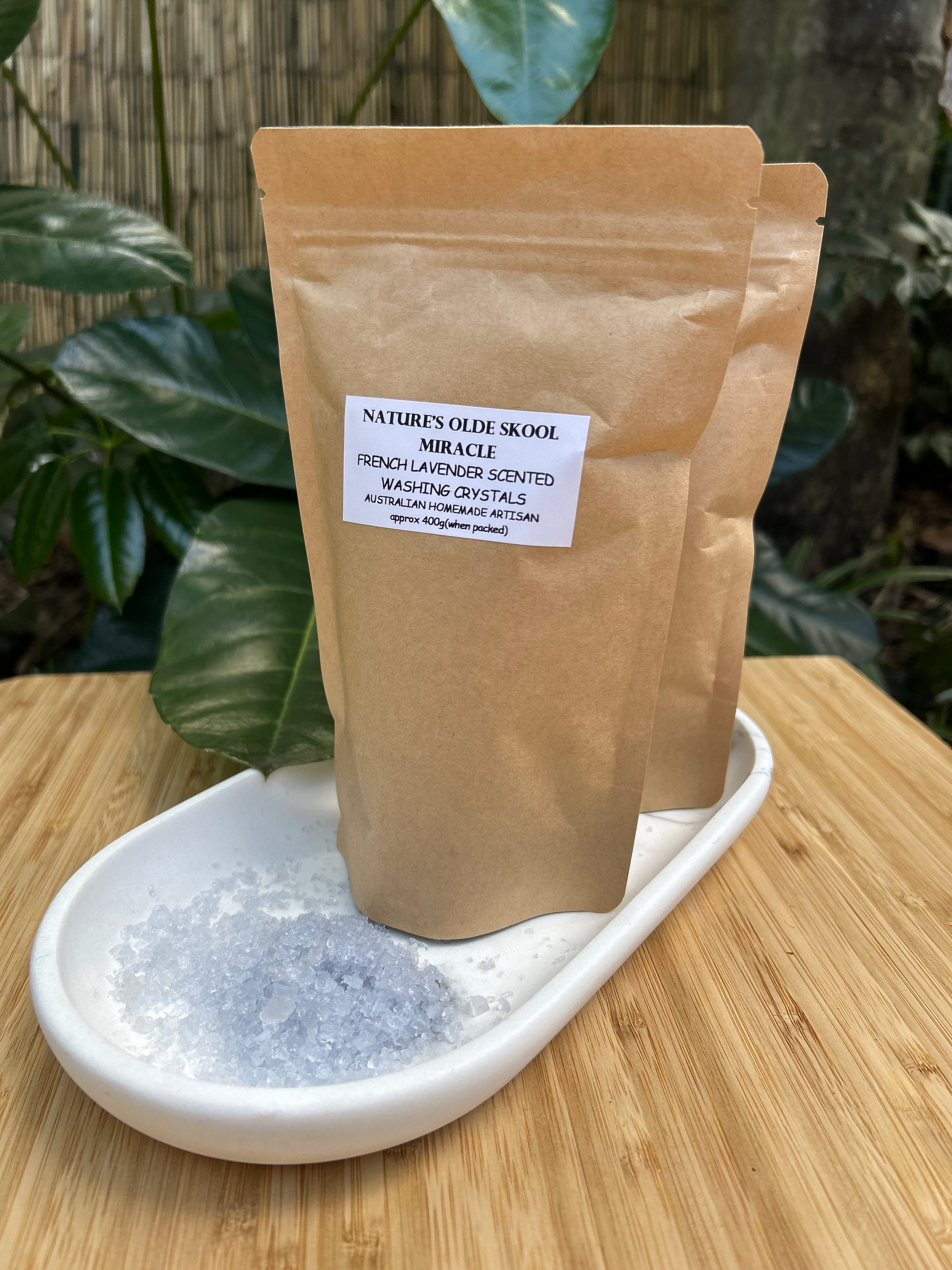 Handmade Washing Crystals | French Lavender Fragrance | Natural Fabric Softener Alternative