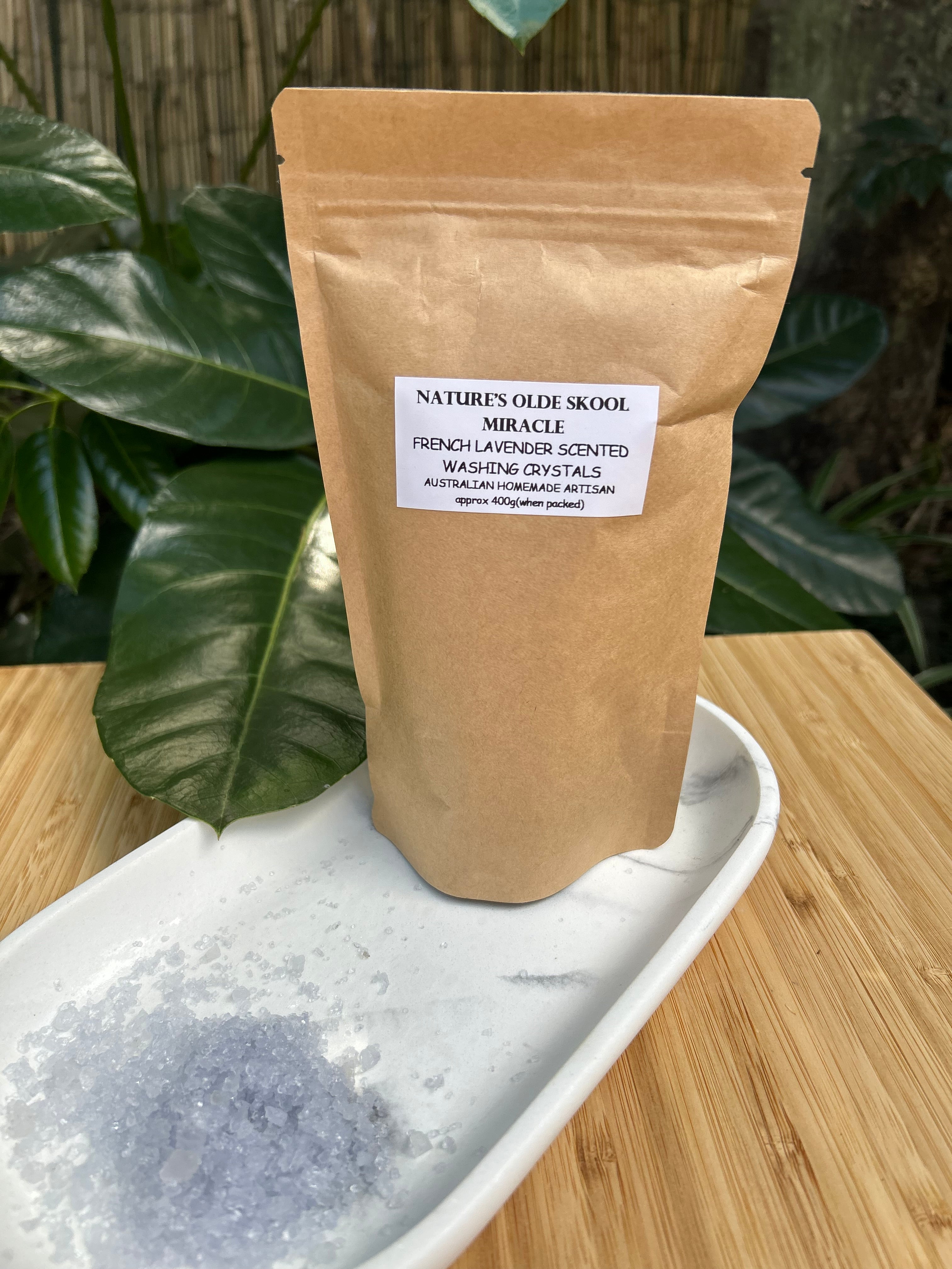 Handmade Washing Crystals | French Lavender Fragrance | Natural Fabric Softener Alternative
