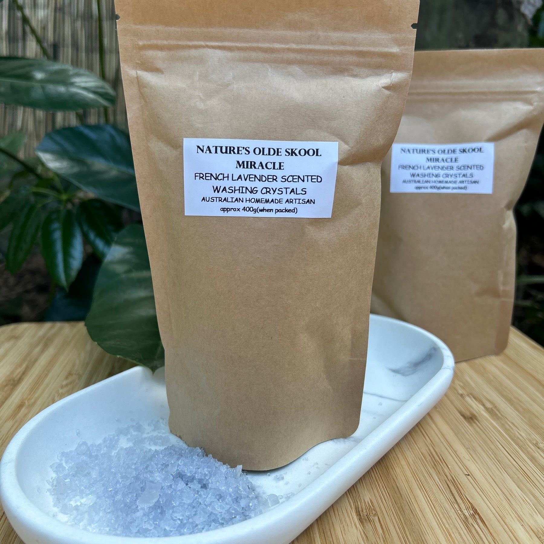 Handmade Washing Crystals | French Lavender Fragrance | Natural Fabric Softener Alternative