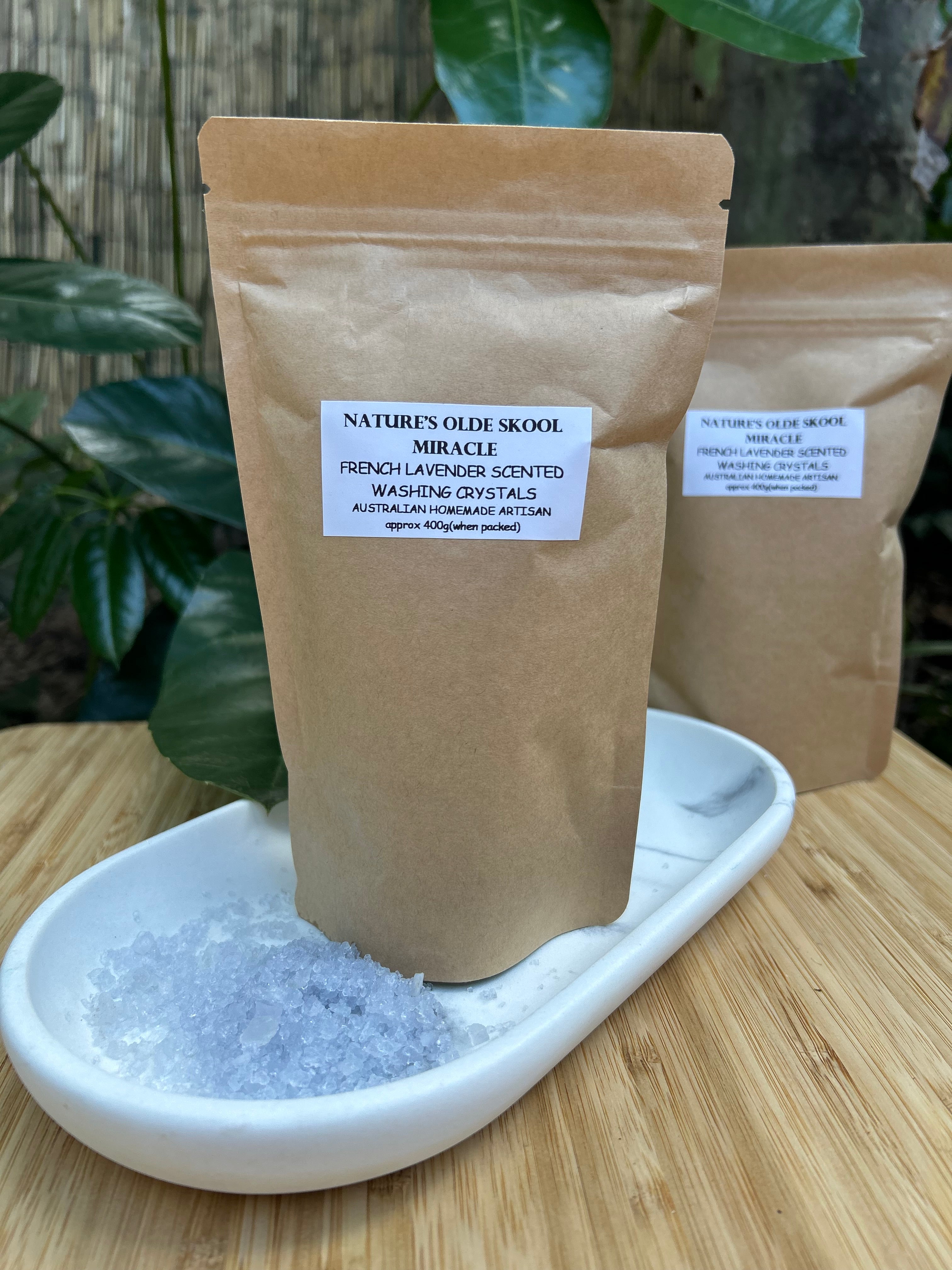 Handmade Washing Crystals | French Lavender Fragrance | Natural Fabric Softener Alternative