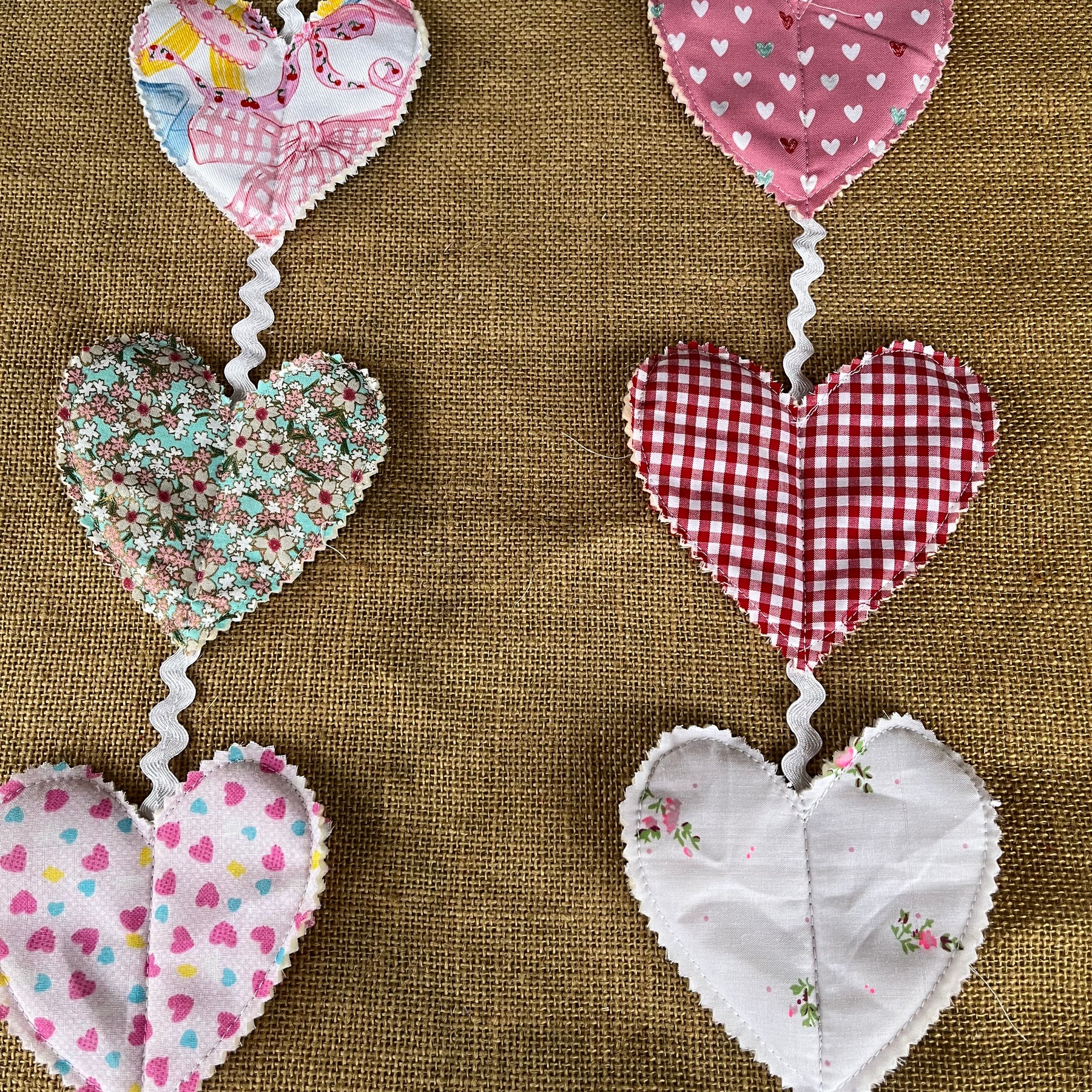 Heart shaped bunting | valentine bunting | keepsake