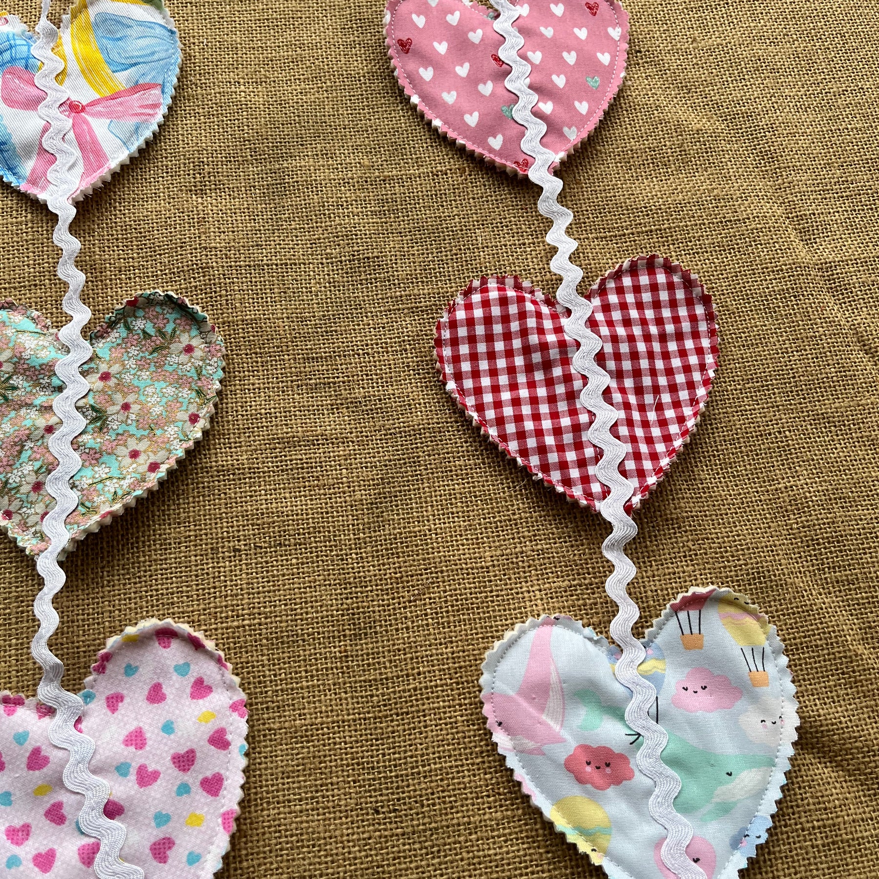 Heart shaped bunting | valentine bunting | keepsake