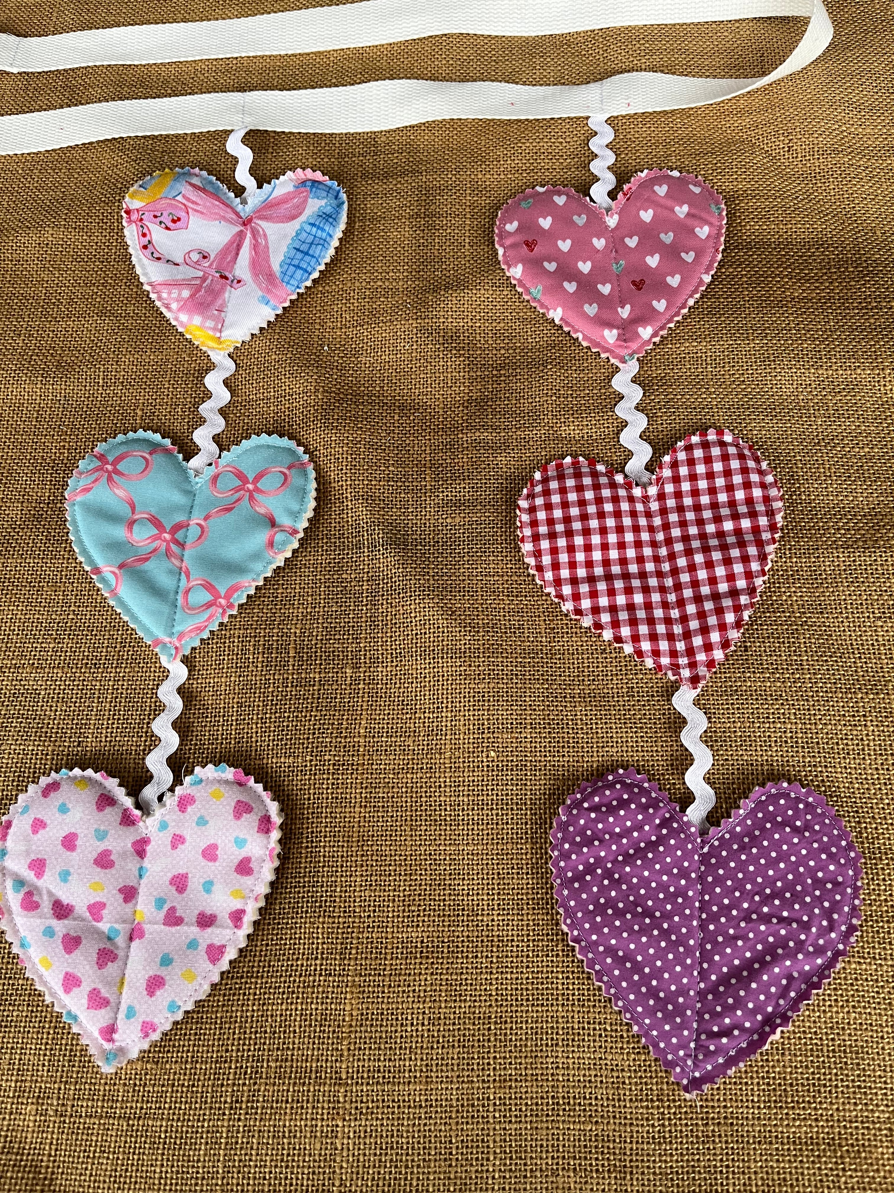 Heart shaped bunting | valentine bunting | keepsake