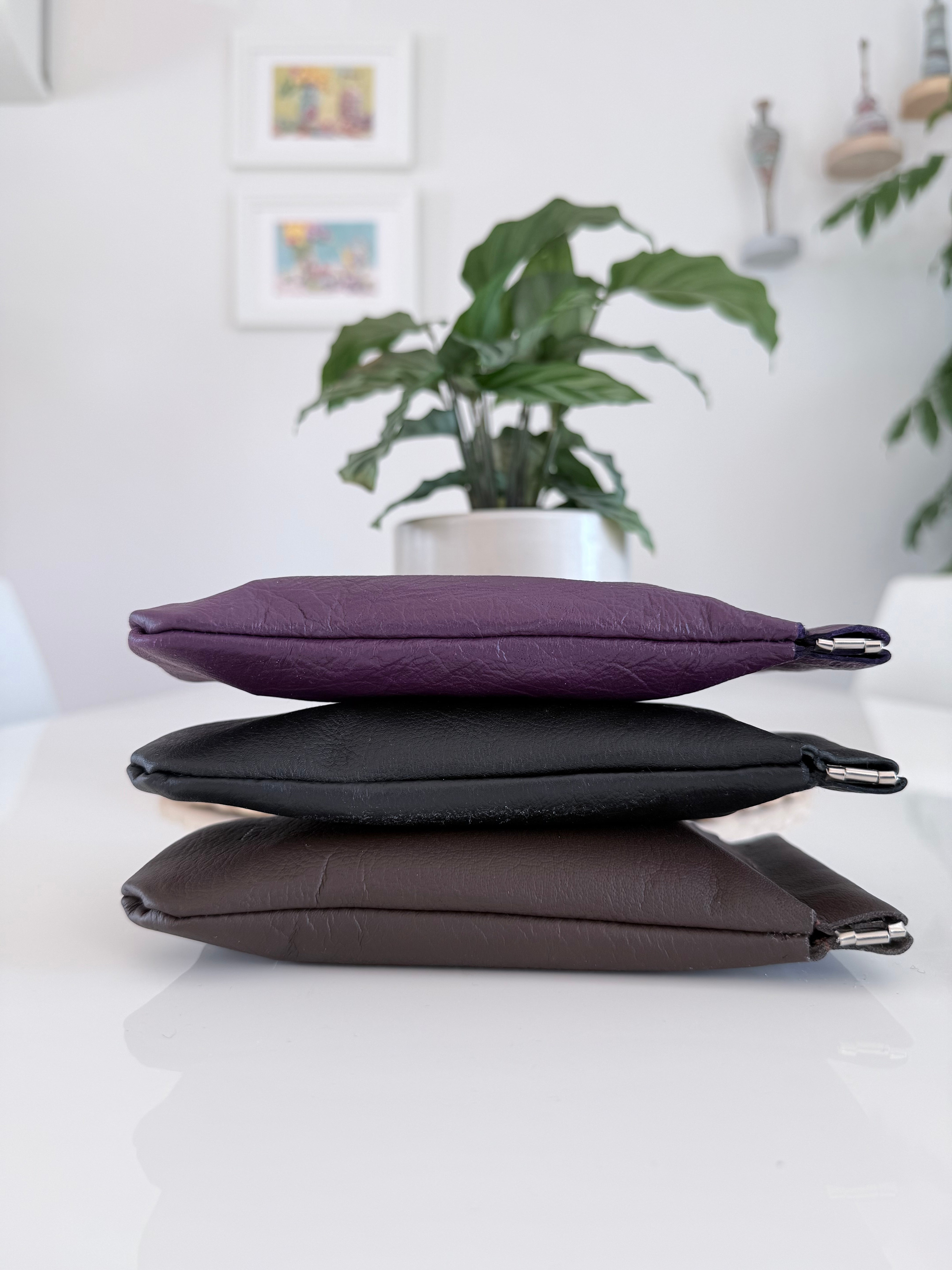 Leather glasses case