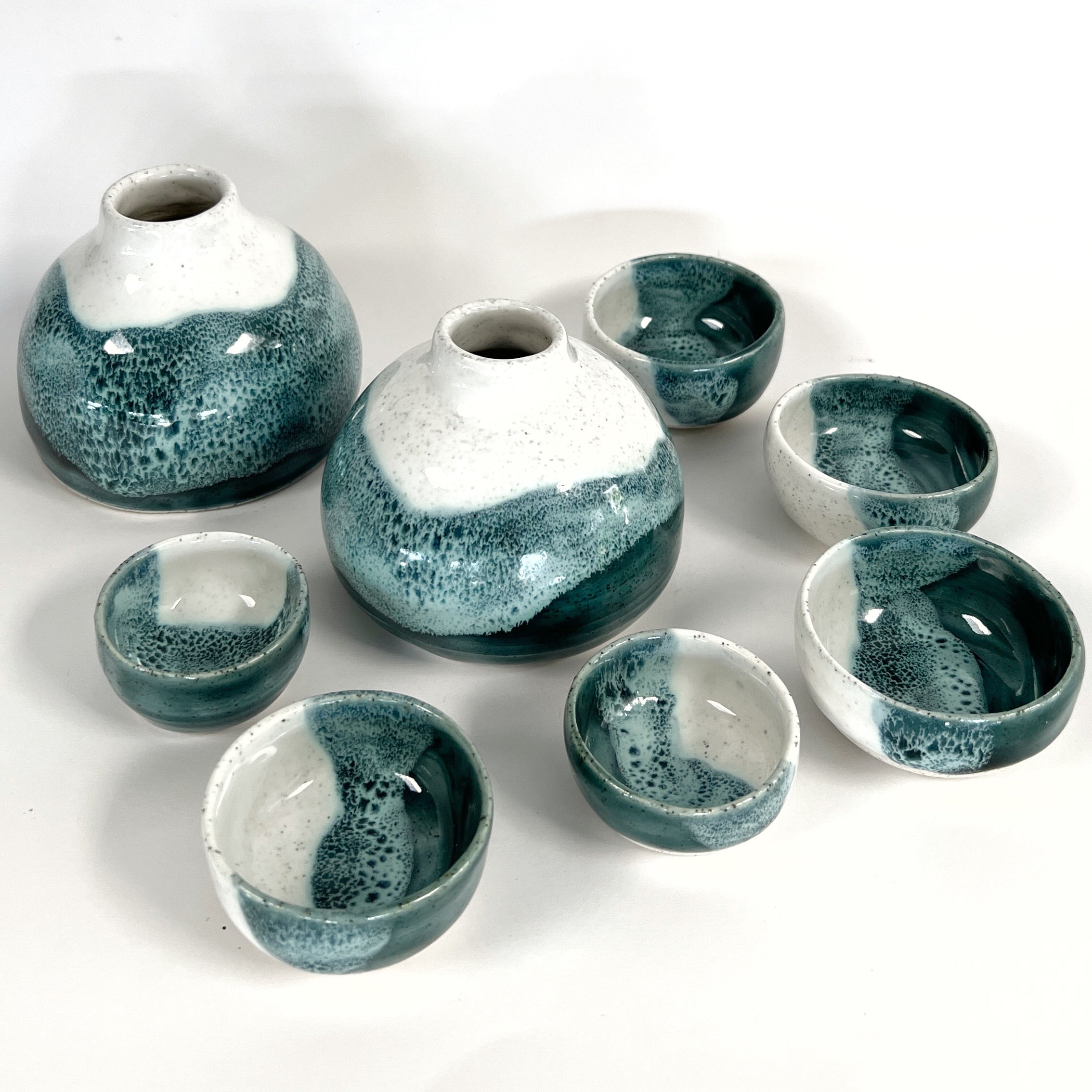 'Drift' small bowl in seafoam glaze