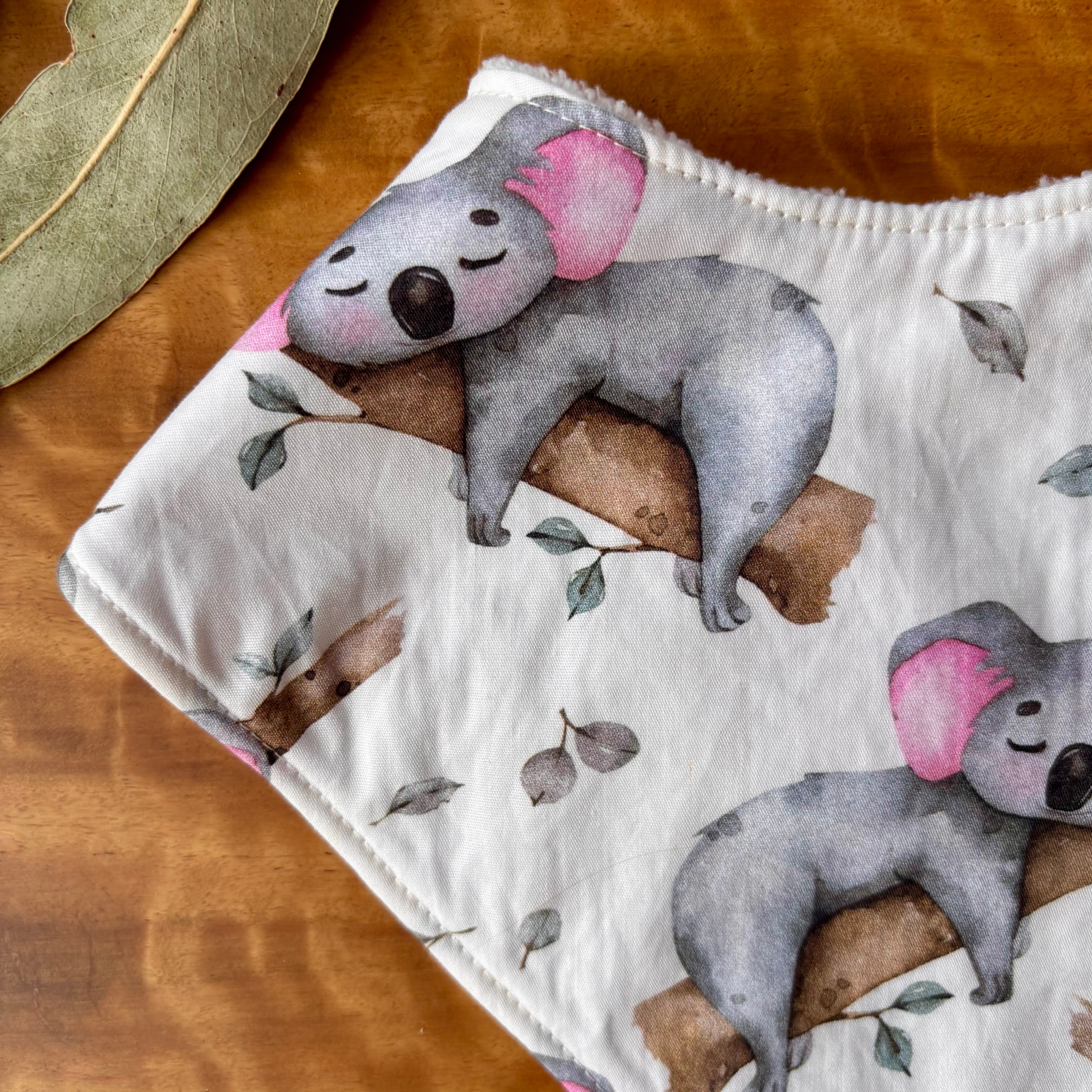 Australiana Baby Bib Set | Just Hanging Koalas | Ready to Ship