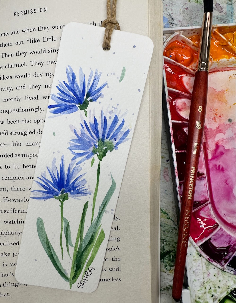 Bookmarks Unique Hand Painted Original Artwork