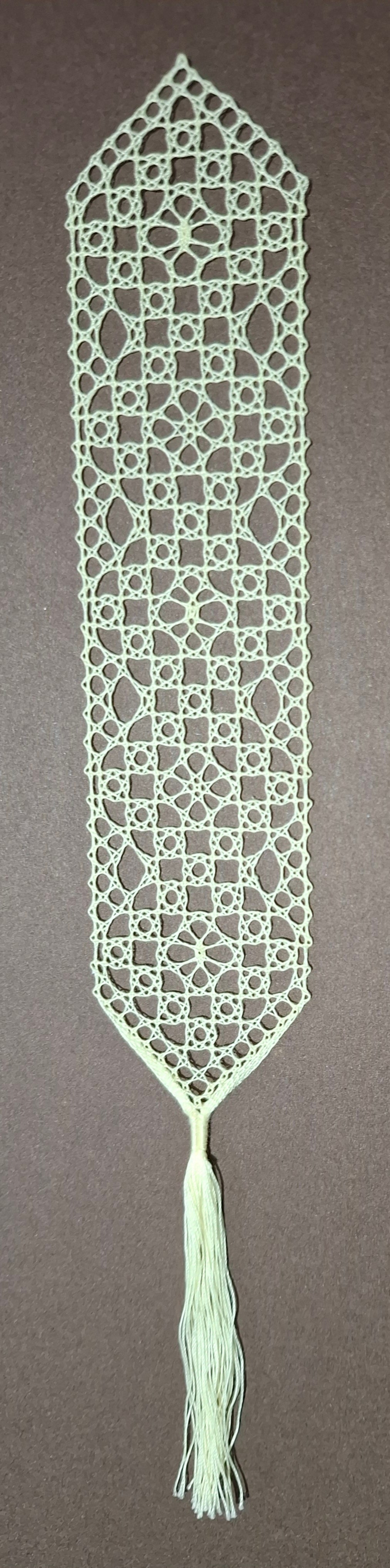 Handmade Lace Bookmark - First Communion, Confirmation & Christening Gift