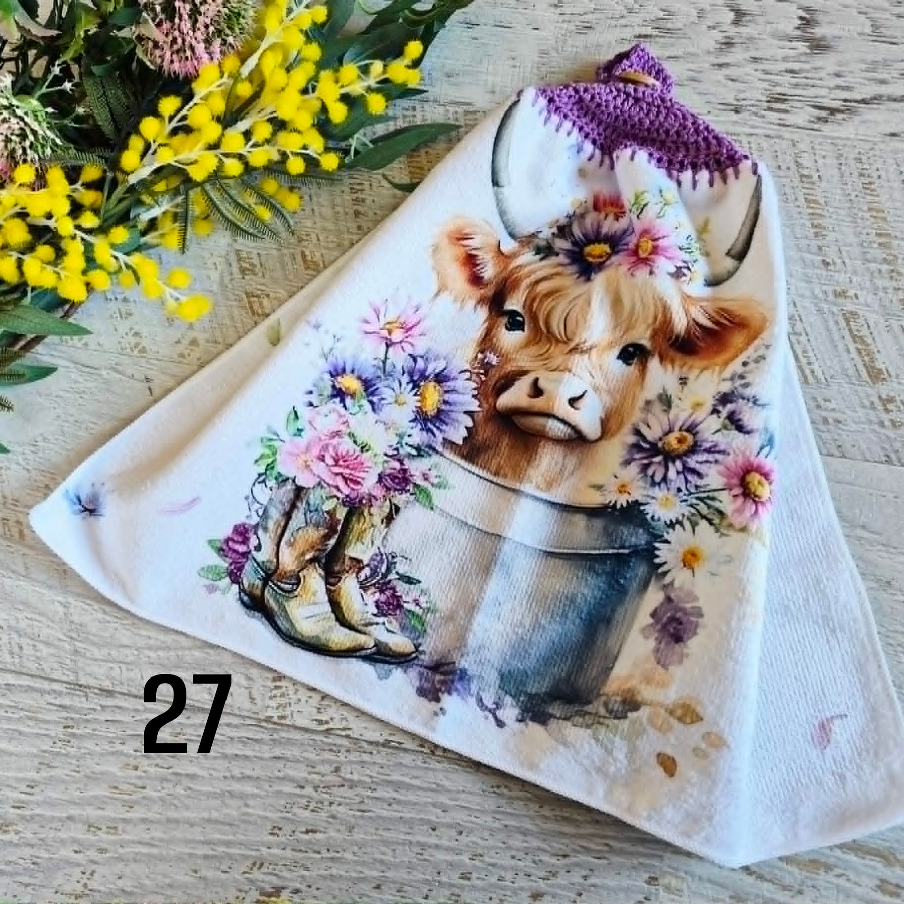 Kitchen Hand Towel | Hanging | Polyester Microfibre | SINGLE LAYER | 9 Styles - 19 - 27