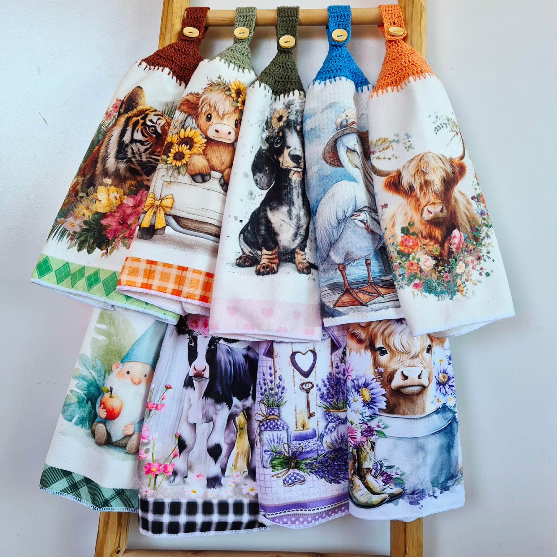 Kitchen Hand Towel | Hanging | Polyester Microfibre | SINGLE LAYER | 9 Styles - 19 - 27