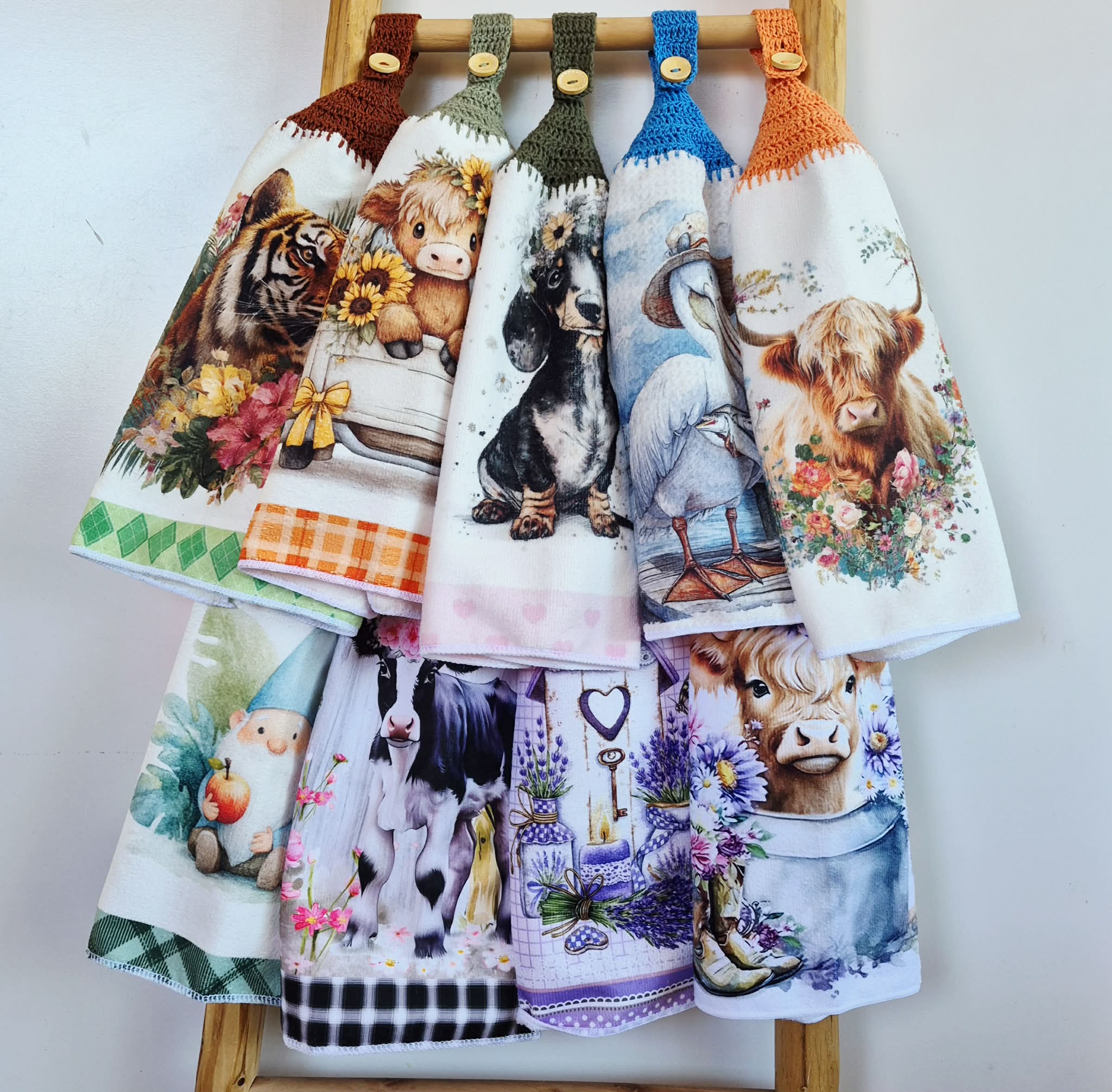 Kitchen Hand Towel | Hanging | Polyester Microfibre | SINGLE LAYER | 9 Styles - 19 - 27