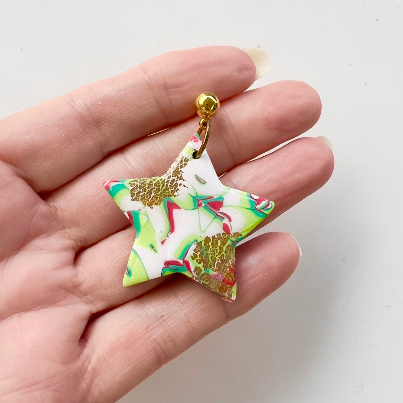 Earrings~Polymer Clay ~Resin~Christmas Dangles