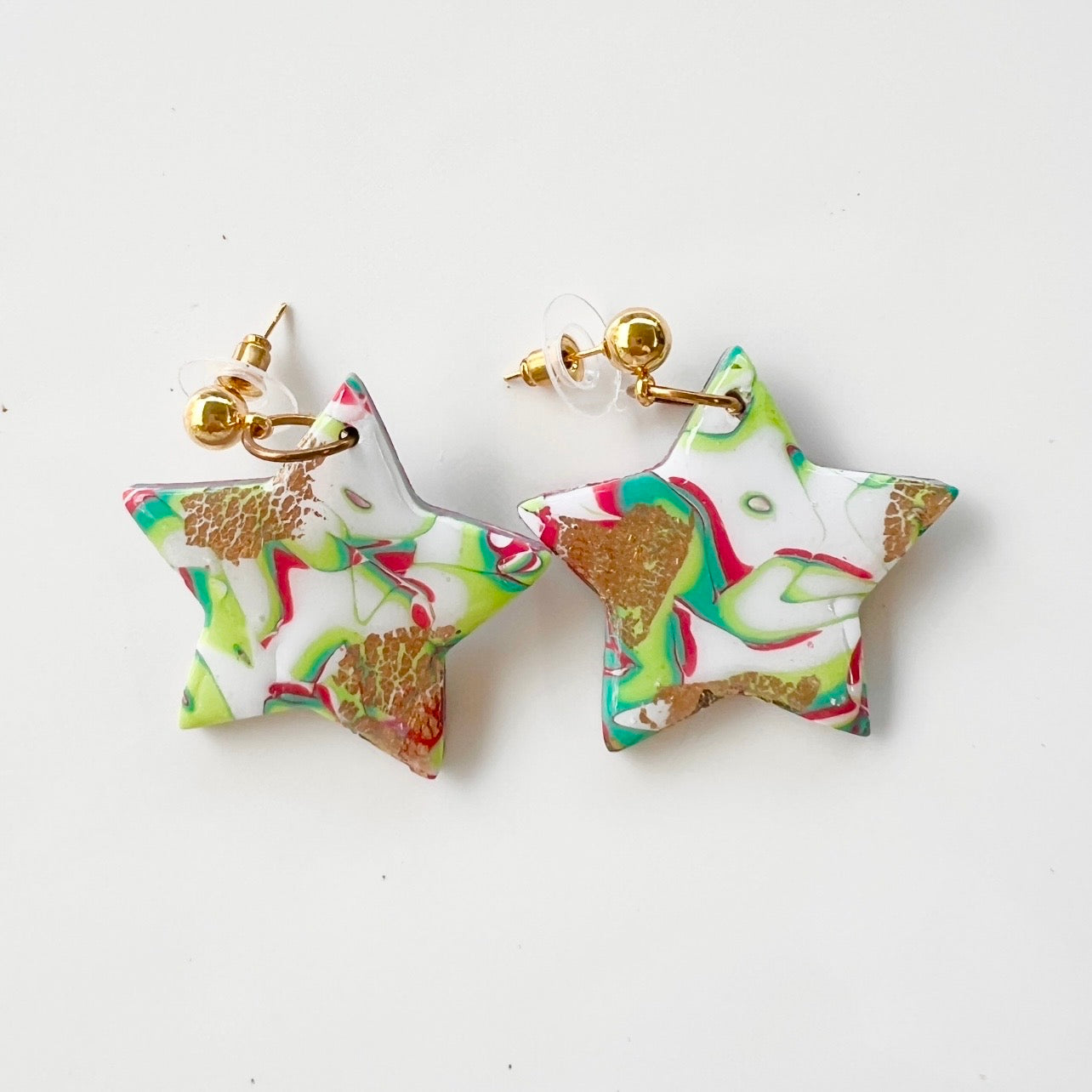 Earrings~Polymer Clay ~Resin~Christmas Dangles