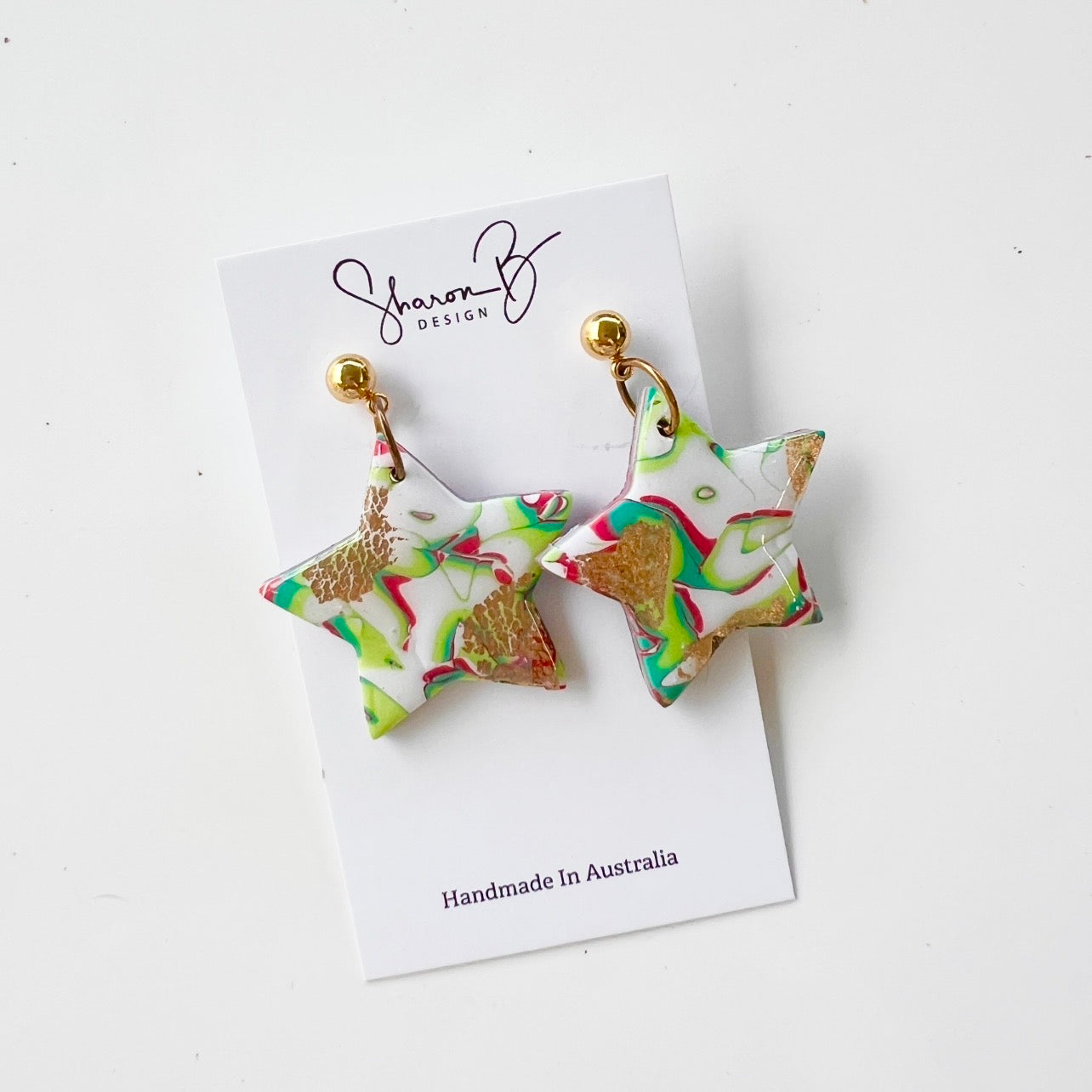Earrings~Polymer Clay ~Resin~Christmas Dangles