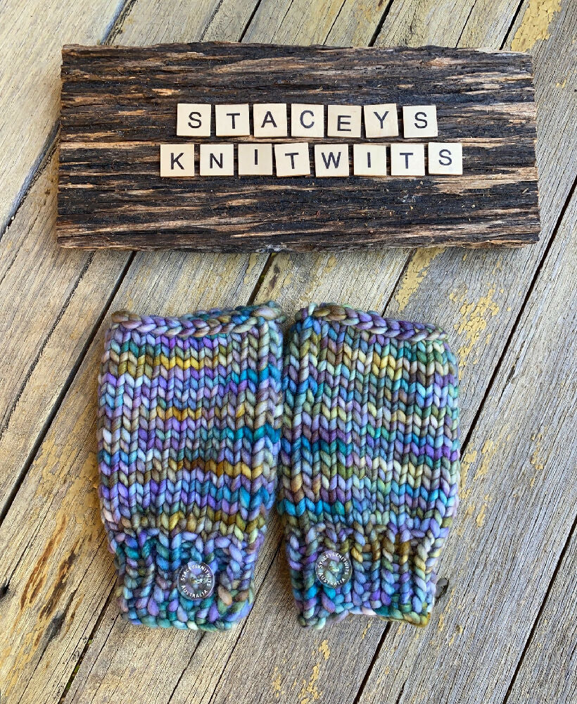 DOWNLOAD - Chunky Handwarmer Knitting Pattern, Mitten Knitting Pattern