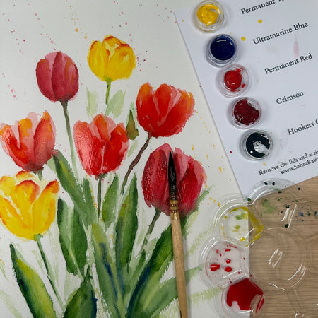 Watercolour Painting Kit ~ Tulips