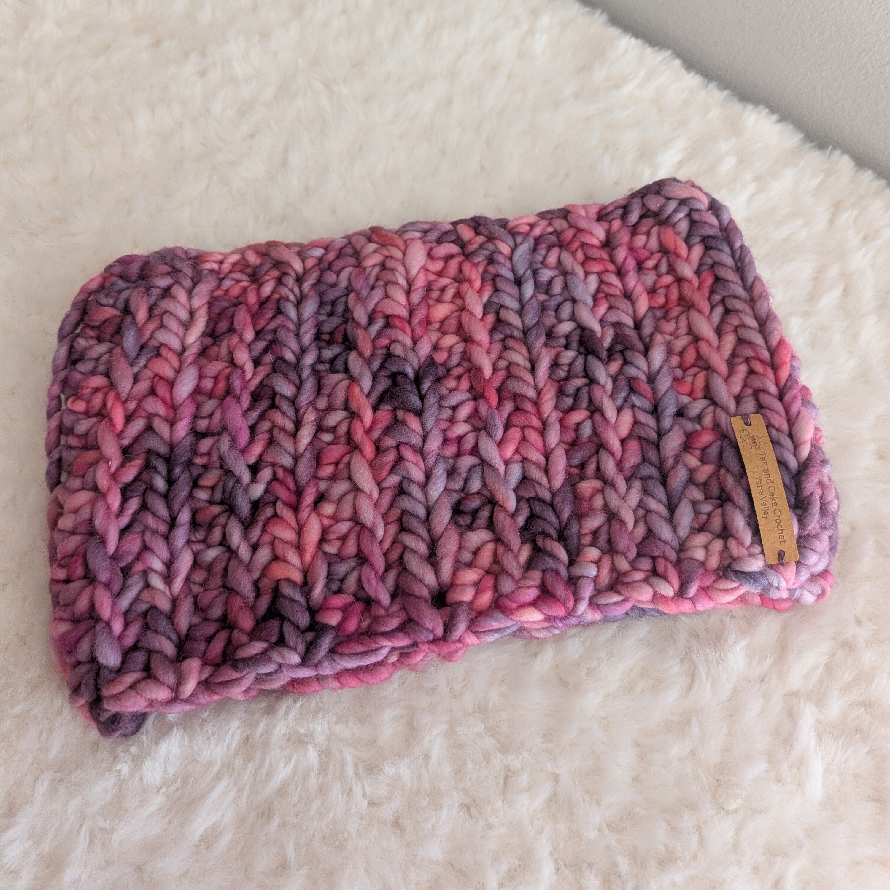 Cozy Headband Ear Warmer Pink