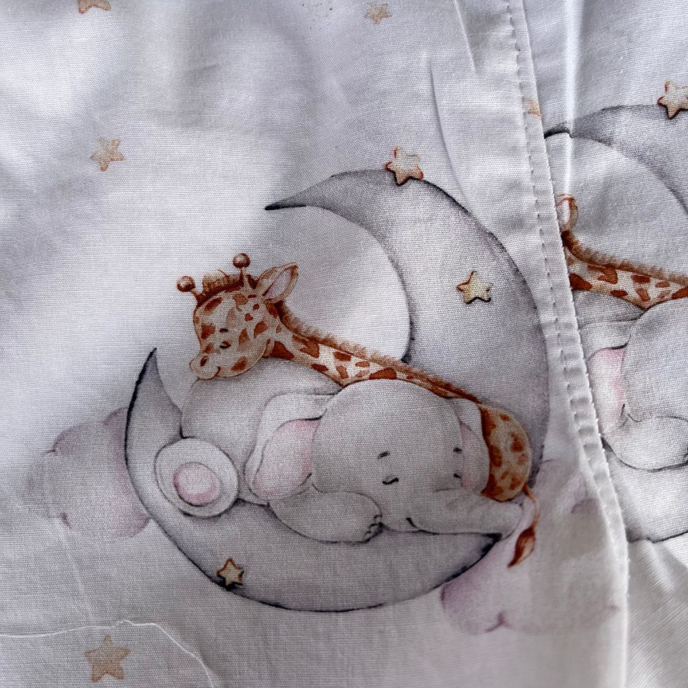 Baby short overalls | giraffe and elephant | Size 00 and 0