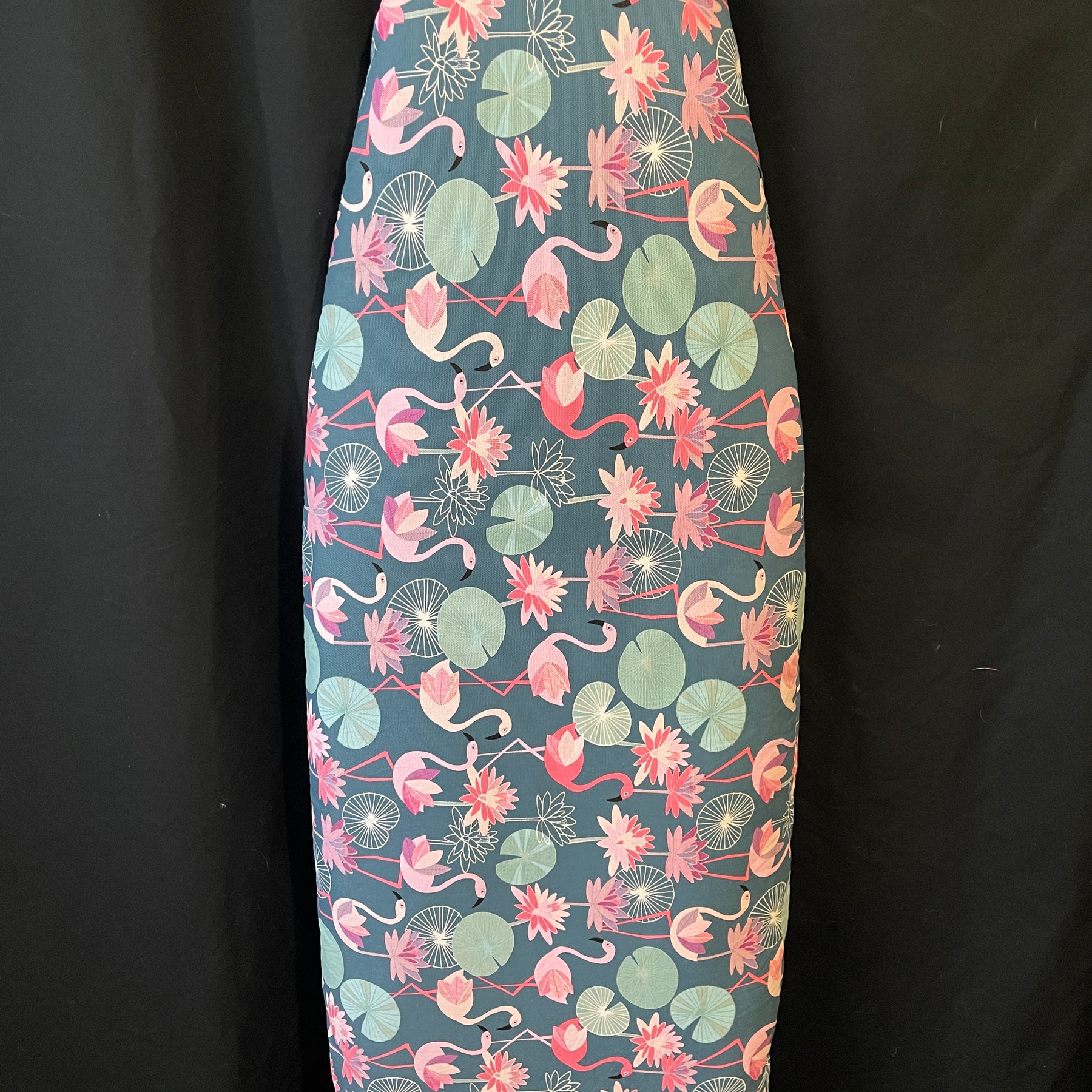 Padded Ironing board cover-Lily Flamingo