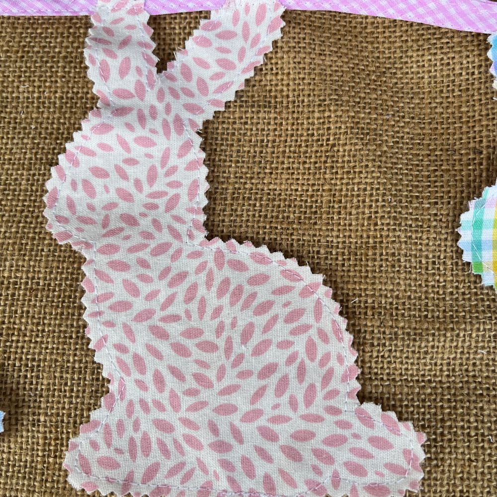 Bunny shaped bunting | pink | easter bunting | keepsake | 2.5m long