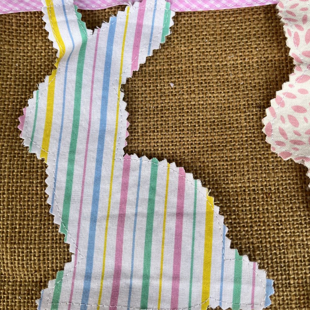 Bunny shaped bunting | green | easter bunting | keepsake | 2.5m long