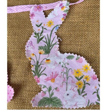 Bunny shaped bunting | pink | easter bunting | keepsake | 2.5m long