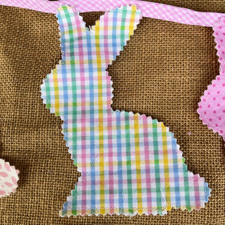 Bunny shaped bunting | green | easter bunting | keepsake | 2.5m long