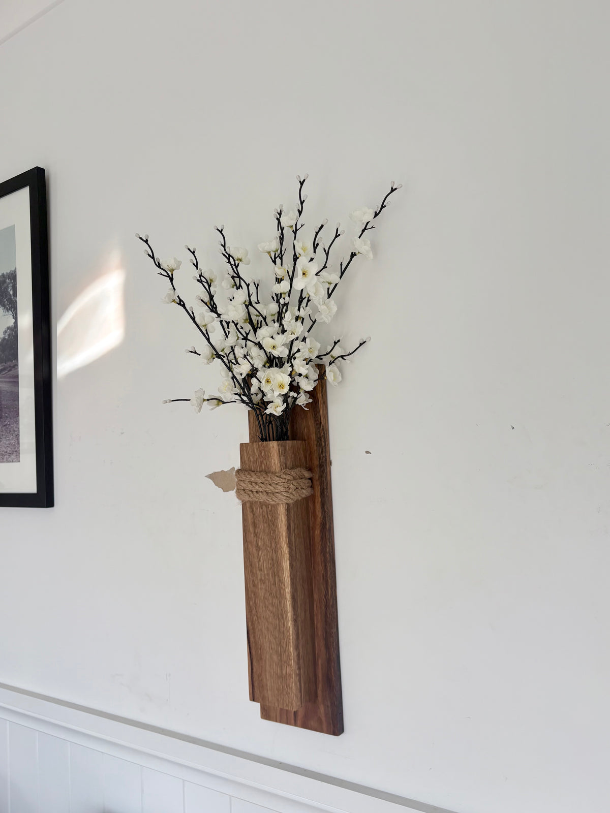 Spotted gum Wall pocket vase
